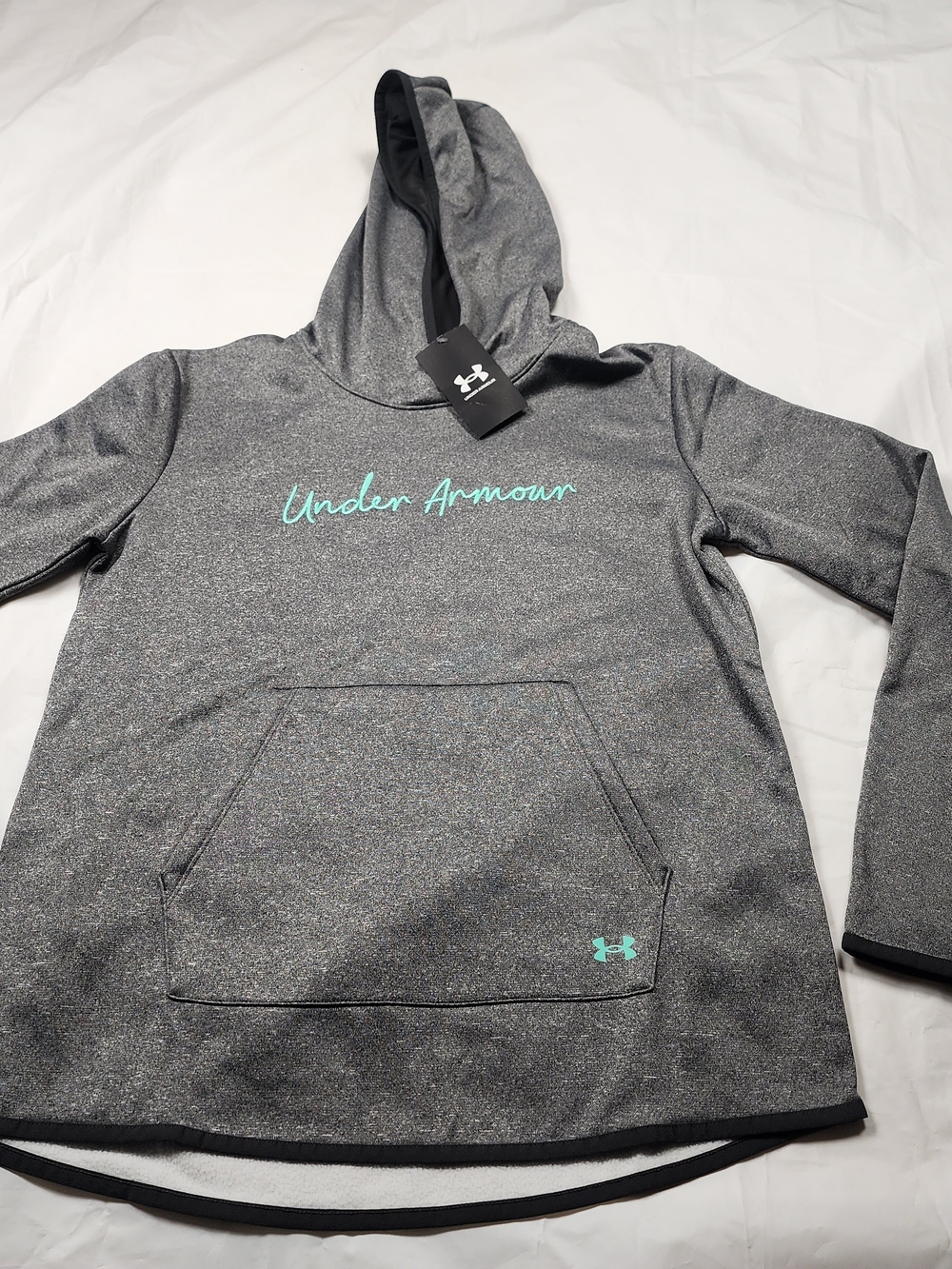 Under Armour Women's Fleece Loose Pullover Hoodie Gray Size Small New!!!!..